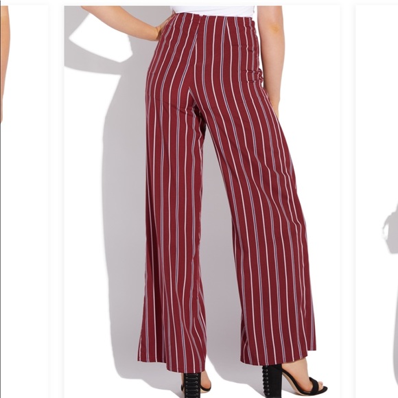Striped wide leg pant - Picture 2 of 5